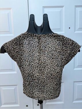 SHEIN Leopard Print Crop Top - Black, Brown, Beige